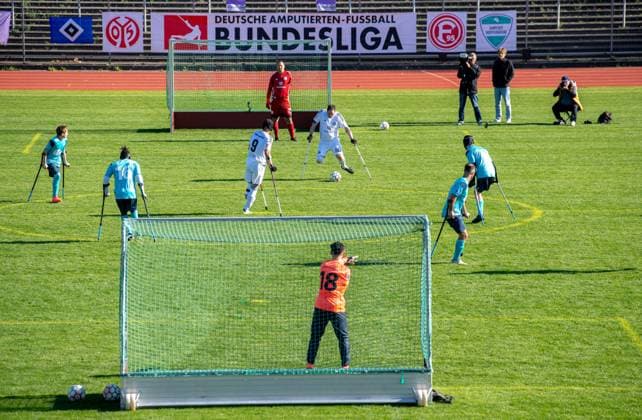 Fussball, Saison 2024 2025, Amputierten-Bundesliga (Finalspieltag), Tennis Borussia Berlin - Anpfiff Hoffenheim (Playoffs), Übersicht, 12.10.2024,