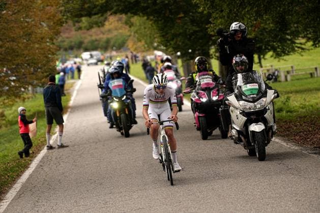 POGACAR Tadej during the 118th edition of the Il Lombardia a 255 km one day race from Bergano to Como on October 12, 2024, Italy.  Copyright: xMarcoxAlpozzi LaPressex