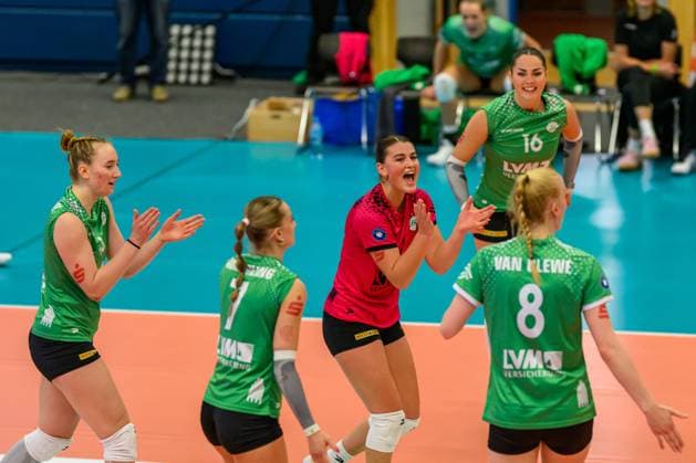 RECORD DATE NOT STATED USC Münster; 1. Volleyball Bundesliga Frauen, USC Muenster vs. Ladies in Black Aachen, Münster am 12.10.2024 Copyright: xBEAUTIFULxSPORTS PeterxWeberx