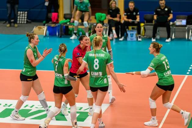 RECORD DATE NOT STATED USC Münster; 1. Volleyball Bundesliga Frauen, USC Muenster vs. Ladies in Black Aachen, Münster am 12.10.2024 Copyright: xBEAUTIFULxSPORTS PeterxWeberx