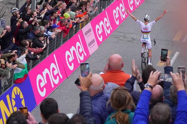 Tadej Pogacar ( first classified ) during the 118th edition of the ILombardia a 255 km one day race from Bergano to Como on October 12, 2024, Italy.  Copyright: xSpada xLaPressex