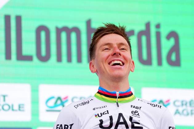 Tadej Pogacar ( first classified ) during the 118th edition of the ILombardia a 255 km one day race from Bergano to Como on October 12, 2024, Italy.  Copyright: xSpada xLaPressex