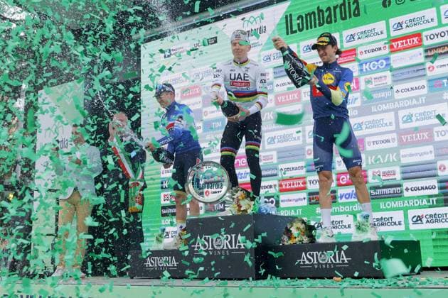 CICLISMO - Ciclismo Su Strada - Giro di Lombardia Il Lombardia 2024 - 118th Edition- Bergamo- Como, 252 km- Italy- 12-10-2024 during Giro di Lombardia, Street Cycling race in Bergamo, Italy, October 12 2024 Bergamo Italy  Copyright: xIPAxSport ABACAx