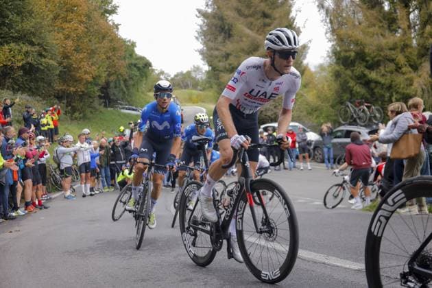 CICLISMO - Ciclismo Su Strada - Giro di Lombardia Il Lombardia 2024 - 118th Edition- Bergamo- Como, 252 km- Italy- 12-10-2024 during Giro di Lombardia, Street Cycling race in Bergamo, Italy, October 12 2024 Bergamo Italy  Copyright: xIPAxSport ABACAx