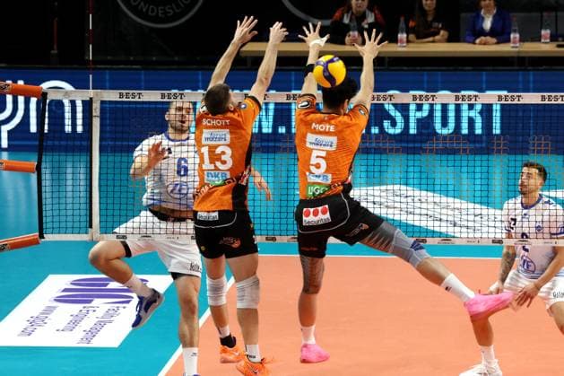 DEU, DVV, 1.VBL, BR Volleys vs. Friedrichshafen, 12.10.2024, Max-Schmeling-Halle, Berlin, DEU, DVV, 1.VBL, BR Volleys vs. Friedrichshafen, im Bild Foto: Juergen Engler nordphoto GmbH