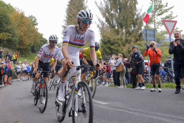 October 12, 2024, Bergamo, Milan, Italy: Il Lombardia 2024 - 118th Edition- Bergamo- Como, 252 km- Italy- 12-10-2024 during Giro di Lombardia, Street Cycling race in Bergamo, Italy, October 12 2024 CICLISMO - Ciclismo Su Strada - Giro di Lombardia  - ZUMAs349 20241012_zsa_s349_240 Copyright: xStefanoxCavasino IpaxSportx xIpax