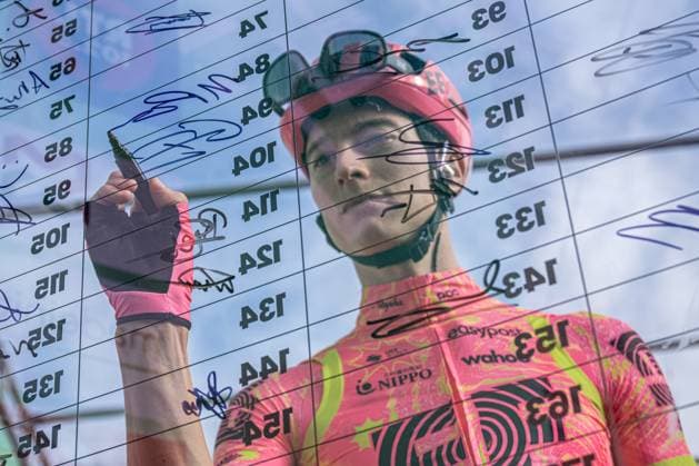 Neilson Powless during Giro di Lombardia, Street Cycling race in Bergamo, Italy, October 12 2024  Copyright: xTommasoxBerardi IPAxSportx xipa-x xx IPA_50558170 IPA_Agency_IPA50558170