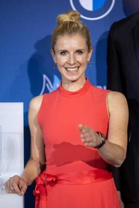 Jessica VON BREDOW-WERNDL, Reiterin, bei der Veranstaltung Bayerischer Sportpreis 2024 , 12.10.2024, in Muenchen, Deutschland, . Quelle Copyright Credit : Oryk HAIST
