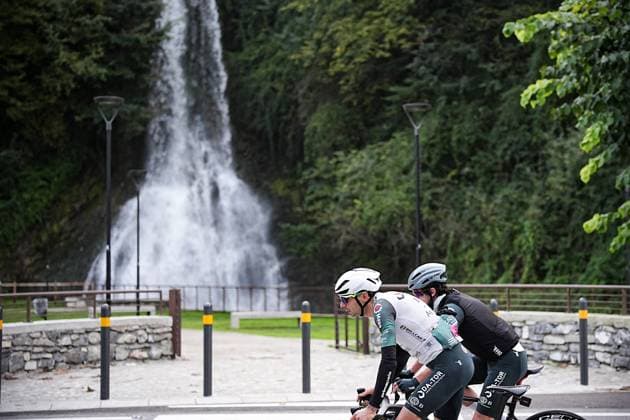 Riders during the Gran Fondo ILombardia & x201c;Felice Gimondi& x201d; one day amatour race from Cant& xf9; to Cant& xf9; on October 13, 2024, Italy.  Copyright: xMarcoxAlpozzi xLaPressex