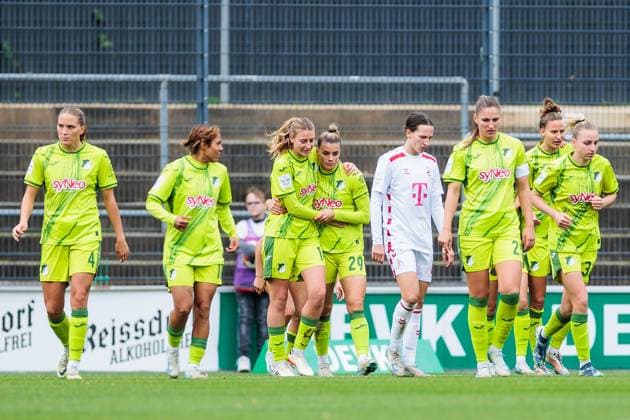 Google Pixel Frauen-Bundesliga, 1. FC Köln - TSG Hoffenheim; 13.10.2024 Jubel zum 0:2 durch Selina Cerci (TSG Hoffenheim, 29), die beim Treffer gegen ihren ehemaligen Verein nicht jubeln möchte Google Pixel Frauen-Bundesliga, 1. FC Köln - TSG Hoffenheim, Köln, Franz-Kremer-Stadion DFB REGULATIONS PROHIBIT ANY USE OF PHOTOGRAPHS AS IMAGE SEQUENCES AND OR QUASI-VIDEO. Copyright: xBEAUTIFULxSPORTS Wunderlx