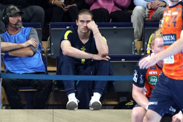 DEU, DHB, 1.HBL, Fuechse Berlin vs. Rhein-Neckar Loewen, 13.10.2024, Max-Schmeling-Halle, Berlin, DEU, DHB, 1.HBL, Fuechse Berlin vs. Rhein-Neckar Loewen, im Bild Juri Knorr (Rhein-Neckar Loewen) Foto: Juergen Engler nordphoto GmbH