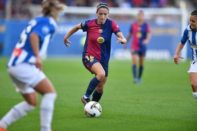 FC Barcelona, Barca v RCD ESPANYOL. JOHAN CRUYFF STADIUM,BARCELONA. October 13,2024 FC BARCELONA vs RCD ESPANYOL. October 13,2024 Aitana Bonmati (14) of FC Barcelona during the match between FC Barcelona and RCD Espanyol corresponding to the La Liga F at the Johan Cruyff Stadium in Barcelona, Spain, on October 13, 2024. Barcelona ESP Copyright: xS.xRosx