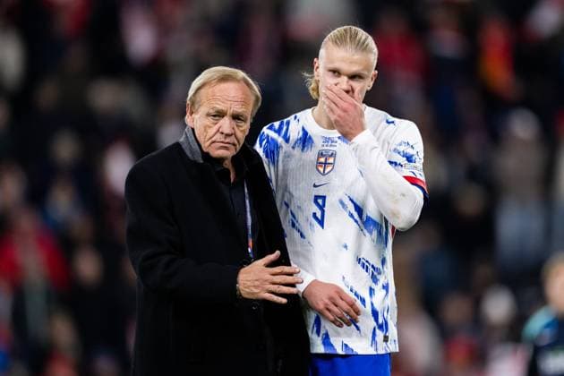 Sport Bilder des Tages 241013 Erling Braut Haaland of Norway after the Nations League football match between Austria and Norway on October 13, 2024 in Linz. Photo: Vegard Grott BILDBYRAN kod VG VG0677 bbeng fotboll football soccer fotball nations league landskamp norge norway österrike osterrike austria dejected depp *** 241013 Erling Braut Haaland of Norway after the Nations League football match between Austria and Norway on October 13, 2024 in Linz Photo Vegard Grott BILDBYRAN kod VG VG0677 bbeng fotboll football soccer fotball nations league landskamp norge norway österrike osterrike austria dejected depp  Copyright: VEGARDxGRoTT BB241013VG112