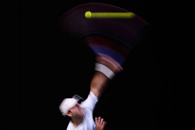 Sport Bilder des Tages 241014 Diego Hidalgo of Ecuador competes in a men s doubles tennis match during day 3 of the ATP, Tennis Herren 250 Nordic Open on October 14, 2024 in Stockholm. Photo: Jesper Zerman BILDBYRAN kod JZ JZ0576 tennis nordic open 3 bbeng Copyright: JESPERxZERMAN BB241014JZ030