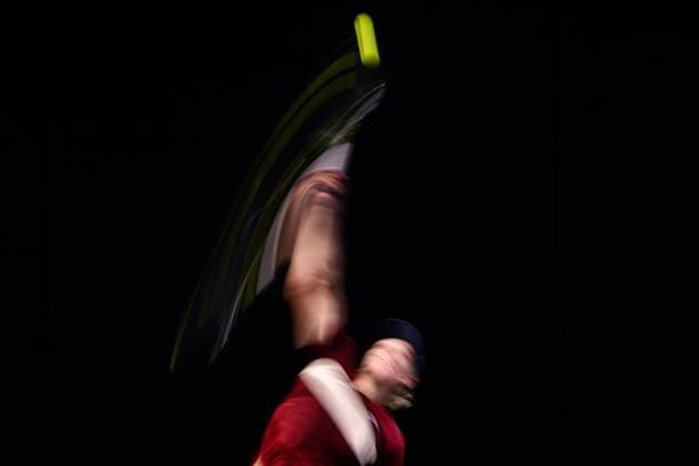 241014 Leo Borg of Sweden competes in a men s doubles tennis match during day 3 of the ATP, Tennis Herren 250 Nordic Open on October 14, 2024 in Stockholm. Photo: Jesper Zerman BILDBYRAN kod JZ JZ0576 tennis nordic open 3 bbeng genre Copyright: JESPERxZERMAN BB241014JZ035
