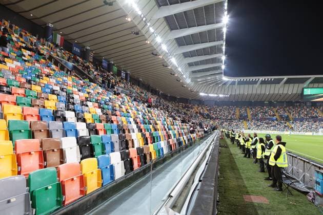 Bluenergy Stadium during the Nations league soccer match between Italia and Israele at the Bluenergy Stadium in Udine, north east Italy - Monday, October 14,2024 - soccer  Copyright: xAndreaxBressanutti LaPressex
