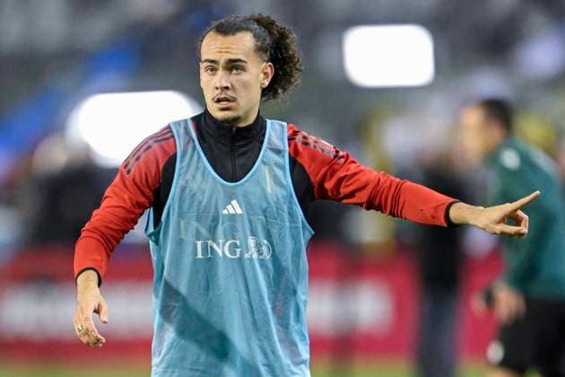 Belgium v France - UEFA Nations League 14 10 2024 BRUSSELS, BELGIUM - OCTOBER 14 : Theate Arthur defender of Belgium pictured during a pre match warming up exercise during the UEFA Nations League tournament League A Phase Group A2 match between Belgium and France on October 14, 2024 in Brussels, Belgium, 14 10 2024 Brussels Belgium  Copyright: xNicoxVereeckenx