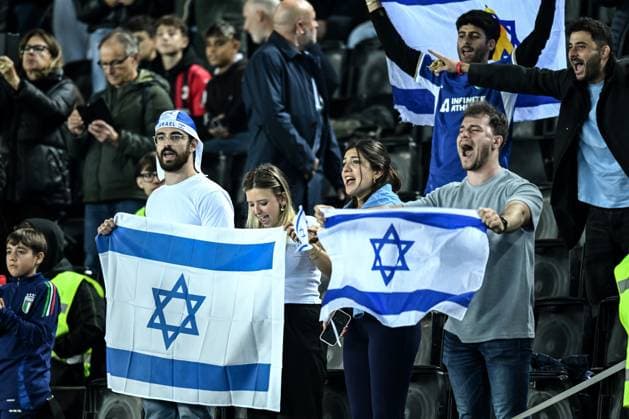 Db Udine 14 10 2024 - Nations League Italia-Israele foto Daniele Buffa Image nella foto: tifosi Israele 