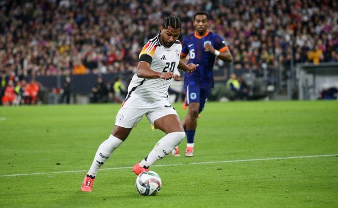 BAU 14.10..2024 München Fußball Länderspiel Deutschland vs. Niederlande, Serge Gnabry (GER)