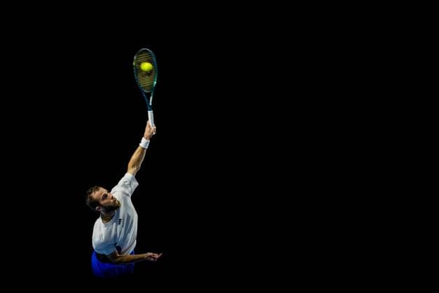 French Hugo Gaston pictured in action during a tennis match in the round of 32 of the singles competition at the ATP, Tennis Herren European Open Tennis tournament in Antwerp, Tuesday 15 October 2024. JASPERxJACOBS  x102615074x