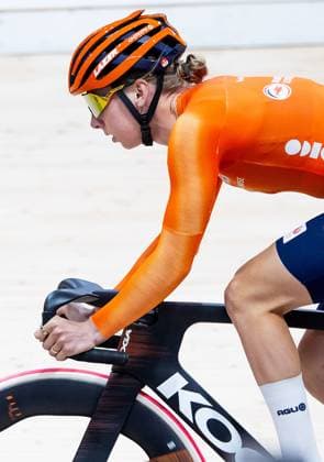 BALLERUP - Lorena Wiebes during a training session prior to the World Track cycling, Rad, Radsport, Bahnrad, Bahn Championships at the Ballerup Super Arena. ANP IRIS VAN DEN BROEK xVIxANPxSportx xxANPxIVx 510950393 originalFilename: 510950393.jpg