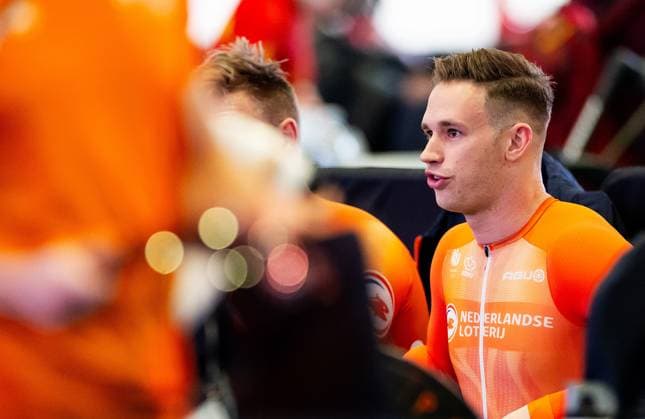 BALLERUP - Harrie Lavreysen during a training session prior to the World Track cycling, Rad, Radsport, Bahnrad, Bahn Championships at the Ballerup Super Arena. ANP IRIS VAN DEN BROEK xVIxANPxSportx xxANPxIVx 510950561 originalFilename: 510950561.jpg