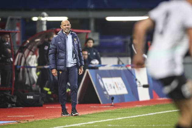 GERALD BATICLE, COACH (FRA) FOOTBALL : European Under-21 Championship 2025 Qualifying round. France vs Autriche - Stade Marcel Picot- Nancy 15 10 2024 ElyxandroCegarra Panoramic 