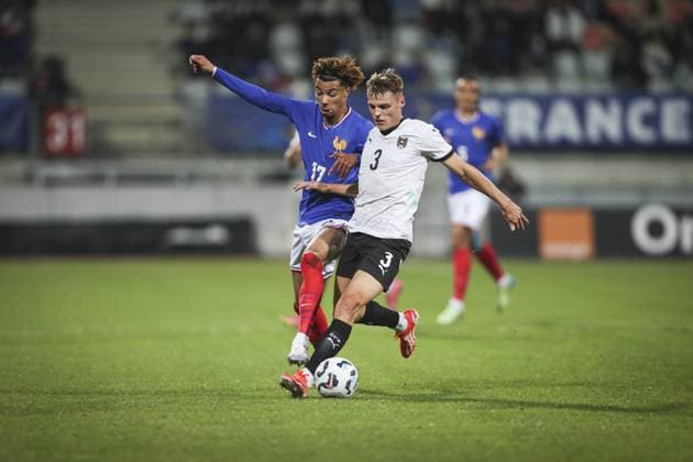 HUGO EKITIKE 17 ET BENJAMIN BOCKLE 3 FOOTBALL : European Under-21 Championship 2025 Qualifying round. France vs Autriche - Stade Marcel Picot- Nancy 15 10 2024 ElyxandroCegarra Panoramic 