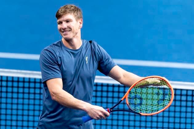241016 Andre Göransson celebrates after a men s doubles tennis match during day 5 of the ATP, Tennis Herren 250 Nordic Open on October 16, 2024 in Stockholm. Photo: Sara Damne BILDBYRAN kod SD SD0014 tennis atp 250 nordic open day 5 bbeng jubel Copyright: SARAxDAMNE BB241016SD005