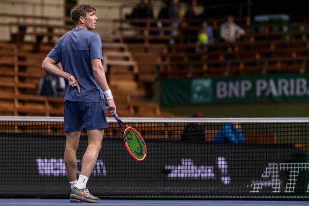241016 AndrÃ Göransson of Sweden competes in a men s doubles tennis match during day 5 of the ATP, Tennis Herren 250 Nordic Open on October 16, 2024 in Stockholm. Photo: Jesper Zerman BILDBYRAN kod JZ SD0014 tennis atp 250 nordic open day 5 bbeng Copyright: JESPERxZERMAN BB241016JZ008