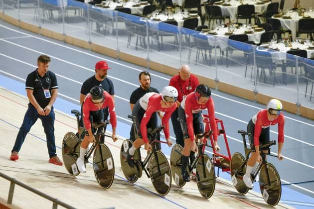 October 16, 2024, Copenhagen, Milan, Italy: Tissot Track cycling, Rad, Radsport, Bahnrad, Bahn World Championship, WM, Weltmeisterschaft - Ballerup, Copenaghen, Den- 16-10-2024 during Tissot 2024 Track World Championships, Track cycling race in Copenhagen, Denmark, October 16 2024 CICLISMO - Ciclismo su Pista - Tissot 2024 Track World Championships - ZUMAs349 20241016_zsa_s349_021 Copyright: xStefanoxCavasino IpaxSportx xIpax