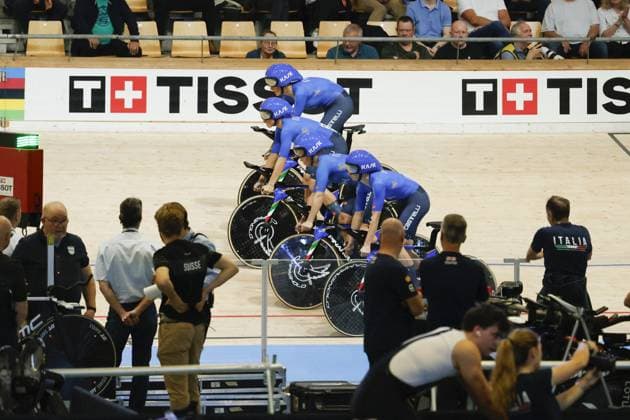 CICLISMO - Ciclismo su Pista - Tissot 2024 Track World Championships Tissot Track cycling, Rad, Radsport, Bahnrad, Bahn World Championship, WM, Weltmeisterschaft - Ballerup, Copenaghen, Den- 16-10-2024 during Tissot 2024 Track World Championships, Track cycling race in Copenhagen, Denmark, October 16 2024 Copenhagen Denmark Copyright: xIPAxSport ABACAx