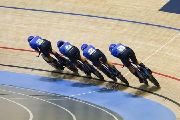 CICLISMO - Ciclismo su Pista - Tissot 2024 Track World Championships Tissot Track cycling, Rad, Radsport, Bahnrad, Bahn World Championship, WM, Weltmeisterschaft - Ballerup, Copenaghen, Den- 16-10-2024 during Tissot 2024 Track World Championships, Track cycling race in Copenhagen, Denmark, October 16 2024 Copenhagen Denmark Copyright: xIPAxSport ABACAx