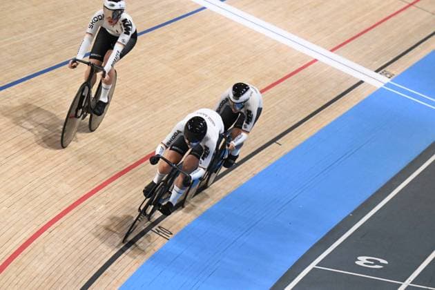 16-10-2024 World Championships Elite Women Track; Giornata 01; 2024, Germany; Jager, Lara Sophir; Propster, Alessa Catriona; Schneider, Clara; Velodromo Ballerup; 
