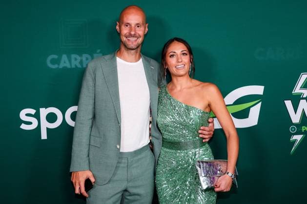 Wielerclub Wattage De Eddy s Award Show 2024 WILLEBROEK, BELGIUM - OCTOBER 16 : Boonen Tom and De Wachter Wiebeke pictured during the Wielerclub Wattage De Eddy s Award Show at the Carre on October 16, 2024 in Willebroek, Belgium, 16 10 2024 Willebroek Belgium  Copyright: xTomasxSiskx