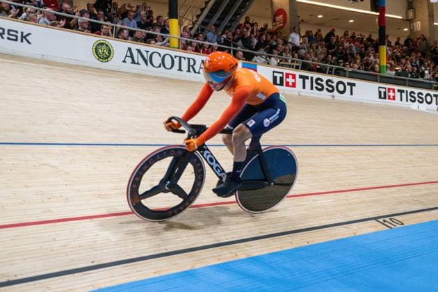 2024-10-16 2024 Tissot UCI Track World Championships - Day 1 BALLERUP, DENMARK - OCTOBER 16: Lorena Wiebes of Netherlands during Day 1 of the 2024 Tissot UCI Track World Championships at Ballerup Super Arena on October 16, 2024 in Ballerup, Denmark. (Photo by Arne Mill BSR Agency) Ballerup Denmark Content not available for redistribution in The Netherlands directly or indirectly through any third parties. Copyright: xBSRxAgencyx