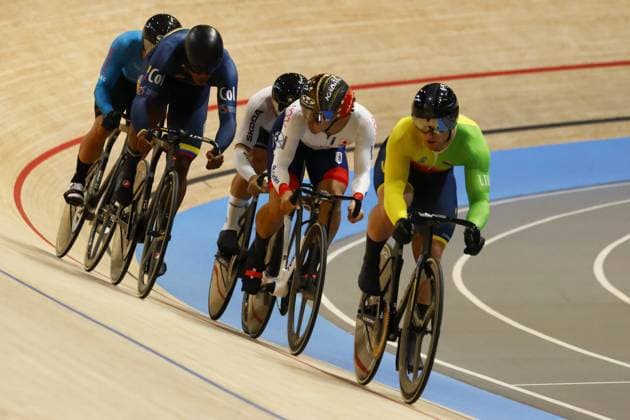 Tissot Track cycling, Rad, Radsport, Bahnrad, Bahn World Championship, WM, Weltmeisterschaft - Ballerup, Copenaghen, Den- 16-10-2024 during Tissot 2024 Track World Championships, Track cycling race in Copenhagen, Denmark, October 17 2024 Copyright: xStefanoxCavasino IPAxSportx xipax xx IPA_50667996 IPA_Agency_IPA50667996