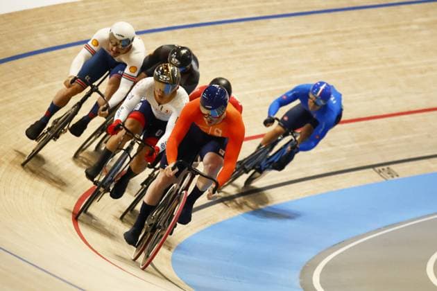 Tissot Track cycling, Rad, Radsport, Bahnrad, Bahn World Championship, WM, Weltmeisterschaft - Ballerup, Copenaghen, Den- 16-10-2024 during Tissot 2024 Track World Championships, Track cycling race in Copenhagen, Denmark, October 17 2024 Copyright: xStefanoxCavasino IPAxSportx xipax xx IPA_50668018 IPA_Agency_IPA50668018