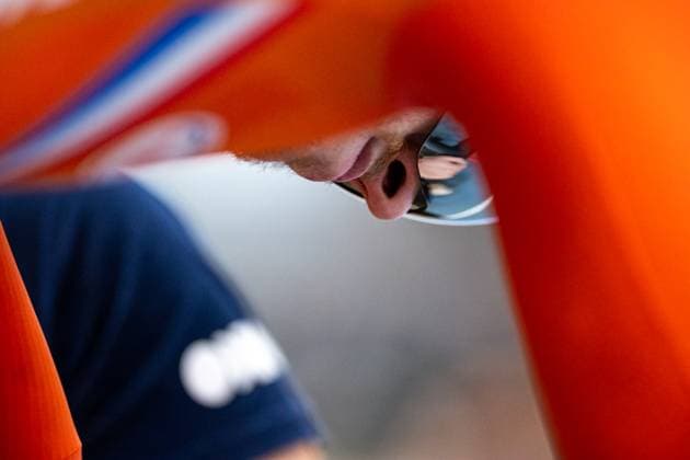 2024-10-17 2024 Tissot UCI Track World Championships - Day 2 BALLERUP, DENMARK - OCTOBER 17: Tijmen van Loon of the Netherlands during Day 2 of the 2024 Tissot UCI Track World Championships at Ballerup Super Arena on October 17, 2024 in Ballerup, Denmark. (Photo by Arne Mill BSR Agency) Ballerup Denmark Content not available for redistribution in The Netherlands directly or indirectly through any third parties. Copyright: xBSRxAgencyx