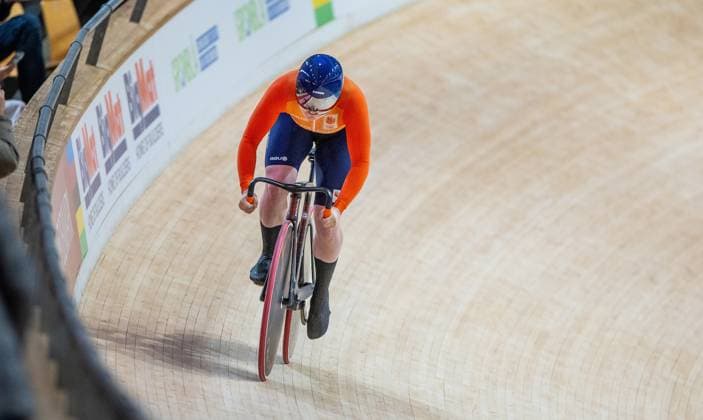 BALLERUP - Steffie van der Peet during qualifying on the sprint event on the second day of the World Track cycling, Rad, Radsport, Bahnrad, Bahn Championships at the Ballerup Super Arena. ANP IRIS VAN DEN BROEK xVIxANPxSportx xxANPxIVx 511076962 originalFilename: 511076962.jpg