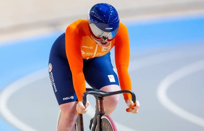 BALLERUP - Hetty van de Wouw during qualifying on the sprint event on the second day of the World Track cycling, Rad, Radsport, Bahnrad, Bahn Championships at the Ballerup Super Arena. ANP IRIS VAN DEN BROEK xVIxANPxSportx xxANPxIVx 511078037 originalFilename: 511078037.jpg