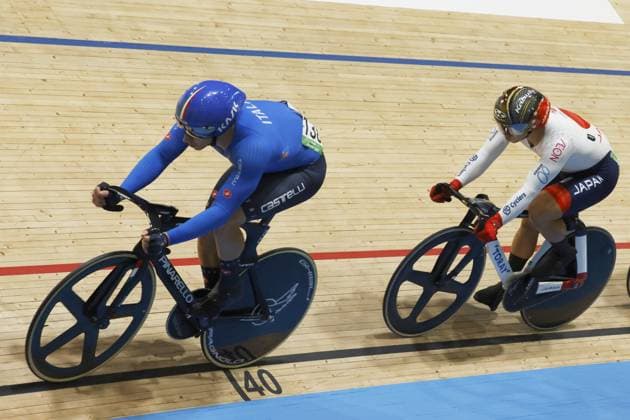 Tissot Track cycling, Rad, Radsport, Bahnrad, Bahn World Championship, WM, Weltmeisterschaft - Ballerup, Copenaghen, Den- 16-10-2024 during Tissot 2024 Track World Championships, Track cycling race in Copenhagen, Denmark, October 17 2024 Copyright: xStefanoxCavasino IPAxSportx xipax xx IPA_50670387 IPA_Agency_IPA50670387