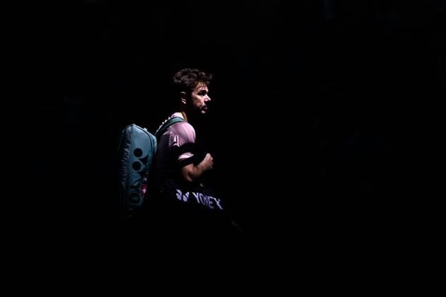 241017 And Stan Wawrinka of Switzerland ahead of a men s singles tennis match during day 6 of the ATP, Tennis Herren 250 Nordic Open on October 17, 2024 in Stockholm. Photo: Jesper Zerman BILDBYRAN kod JZ JZ0581 tennis atp 250 nordic open day 6 bbeng Copyright: JESPERxZERMAN BB241017JZ008