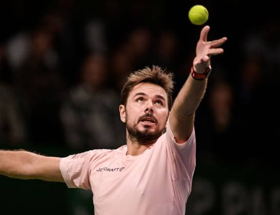 241017 Stan Wawrinka os Switzerland competes in a men s singles tennis match during day 6 of the ATP, Tennis Herren 250 Nordic Open on October 17, 2024 in Stockholm. Photo: Jesper Zerman BILDBYRAN kod JZ JZ0581 tennis atp 250 nordic open day 6 bbeng Copyright: JESPERxZERMAN BB241017JZ015