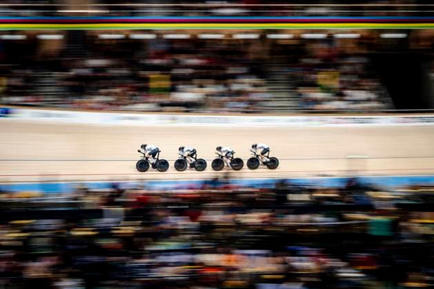 Bilder des Jahres 2024, Sport 10 Oktober Sport Themen der Woche KW42 Sport Bilder des Tages Franziska Brausse, Lisa Klein, Mieke Kroger and Laura Sussemilch from Germany during the first round of the women s 4000 meter team pursuit on the second day of the World Championship, WM, Weltmeisterschaft in Track cycling, Rad, Radsport, Bahnrad, Bahn in Ballerup Super Arena Thursday, October 17, 2024. , Ballerup Denmark *** Franziska Brausse, Lisa Klein, Mieke Kroger and Laura Sussemilch from Germany during the first round of the women s 4000 meter team pursuit on the second day of the World Championship in track cycling in Ballerup Super Arena Thursday, October 17, 2024 , Ballerup Denmark  Copyright: RitzauxScanpix MadsxClausxRasmussenx spdk20241017-191316-L