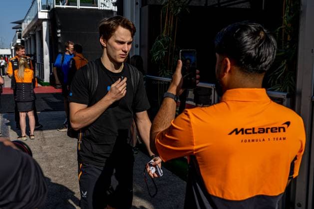 AUSTIN, TEXAS, UNITED STATES: Oscar Piastri, racing for the McLaren F1 team during the 2024 Formula 1 United States Grand Prix at the Circuit of the Americas in Austin, Texas, United States