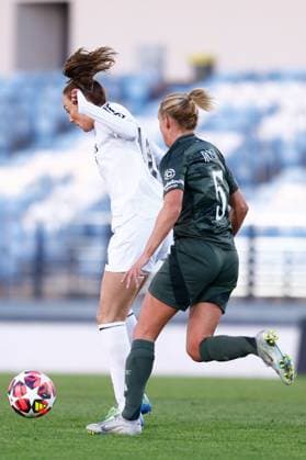 October 17, 2024, Valdebebas, Madrid, SPAIN: Caroline Weir of Real Madrid in action during the UEFA Womenâ€⠢s Champions League, Group B, football match played between Real Madrid and Celtic FC at Alfredo Di Stefano stadium on October 17, 2024, in Valdebebas, Madrid, Spain. Valdebebas SPAIN - ZUMAa181 20241017_zaa_a181_045 Copyright: xDennisxAgyemanx