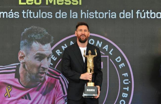 Lionel Messi Receives the MARCA America Award, Fort Lauderdale, Florida, USA - 17 Oct 2024 Cordon Press  enriquextubio