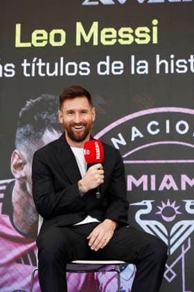 Lionel Messi Receives the MARCA America Award, Fort Lauderdale, Florida, USA - 17 Oct 2024 Cordon Press  FOTOxCHEMAxREY REPORTAJE