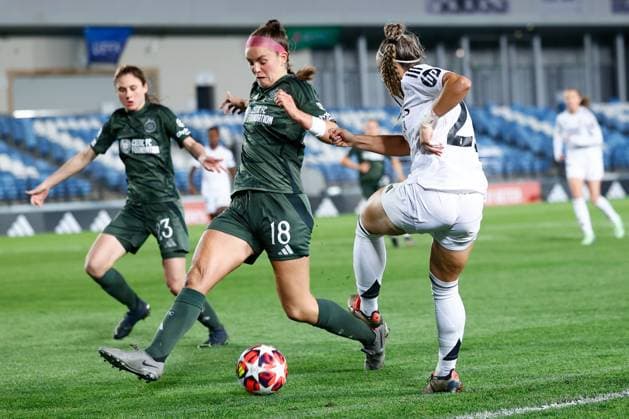 October 17, 2024, Valdebebas, Madrid, SPAIN: Athenea del Castillo of Real Madrid in action during the UEFA Womenâ€⠢s Champions League, Group B, football match played between Real Madrid and Celtic FC at Alfredo Di Stefano stadium on October 17, 2024, in Valdebebas, Madrid, Spain. Valdebebas SPAIN - ZUMAa181 20241017_zaa_a181_105 Copyright: xDennisxAgyemanx